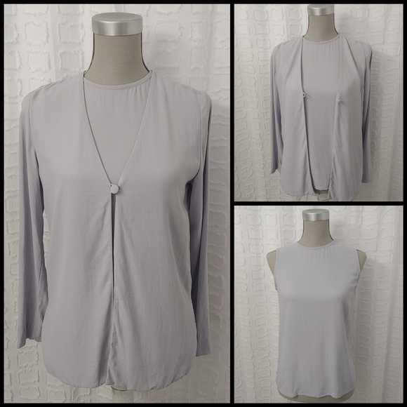 EILEEN Fisher 💯 Silk 2-Piece Set Size Small - Picture 1 of 15